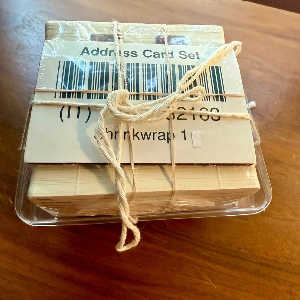 Longaberger Rolodex Cards for Address Basket, Letter Dividers and Card Tray NEW